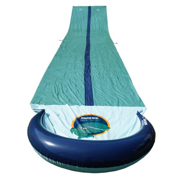 TEAM MAGNUS Slip and Slide XL - Inflatable Crash pad and Central Spray Channel for Races