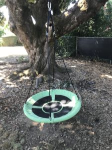 how to hang a tree swing in the backyard