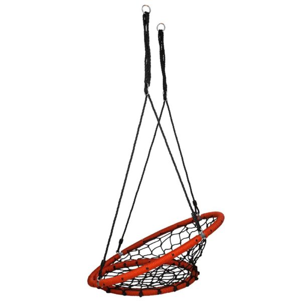 Swinging Monkey Products Web Chair Swing, Black/Red - Tree Swing, Outdoor Play Equipment, Quick and Easy Assembly and Installation - Image 4