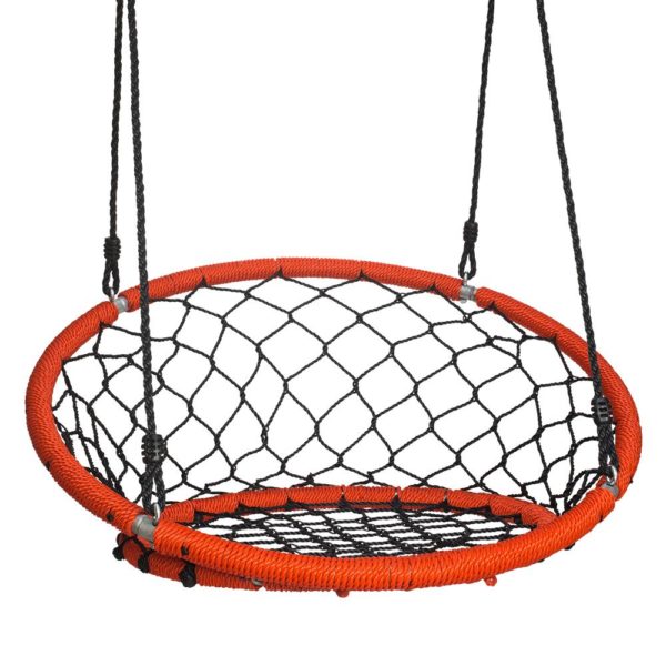 Swinging Monkey Products Web Chair Swing, Black/Red - Tree Swing, Outdoor Play Equipment, Quick and Easy Assembly and Installation - Image 5