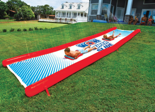 WOW Sports World of Watersports Super Slide l Giant Backyard Waterslide, High Side Walls, Built in Sprinkler, 25 Feet x 6 Feet