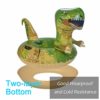FindUWill Inflatable Dinosaur Snow Tube, Reinforced Handles & Double Layer Bottom Sled, Animal Snow Sledding for Kids and Adults (Dinosaur) - Image 2