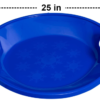 JOYIN 25” Snow Sled Disc, 2 Pack Heavy Duty Durable Plastic Round Sled - Image 2