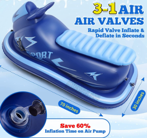 snow sled air valves