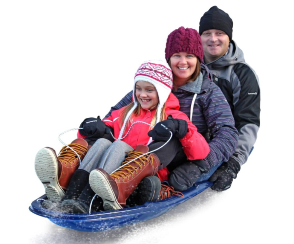 family fun 3 person snow sled