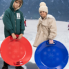 JOYIN 25” Snow Sled Disc, 2 Pack Heavy Duty Durable Plastic Round Sled - Image 3