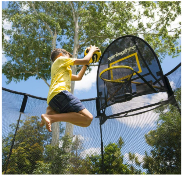 trampoline accessory backboard and ball