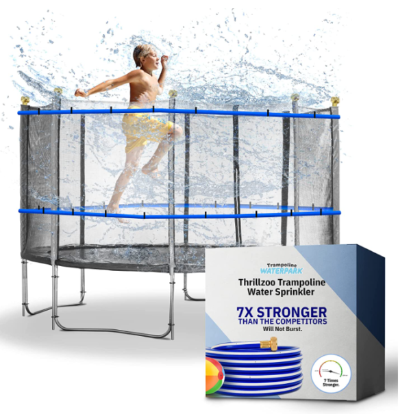 heavy duty sprinkler trampoline accessory
